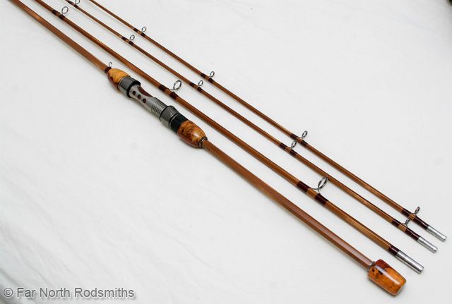 Medium Flamed | Cardinal Wraps w/ Antique Gold Tipping | RECOIL Guides | Shamburg Ti Ferrules | Amboyna Split Grip
