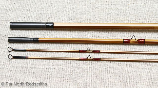 Alternating Blonde / Dark Flamed Strips | RECOIL Guides | Variegated Red/Black Thread w/ Black Tipping 