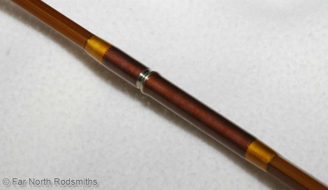 Dark Flamed | Antique Gold Wraps w/ Jasper Tipping | Brown Ferrule Overwraps