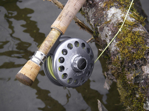 Solitude Reel on Carlin Bamboo Steelhead Rod